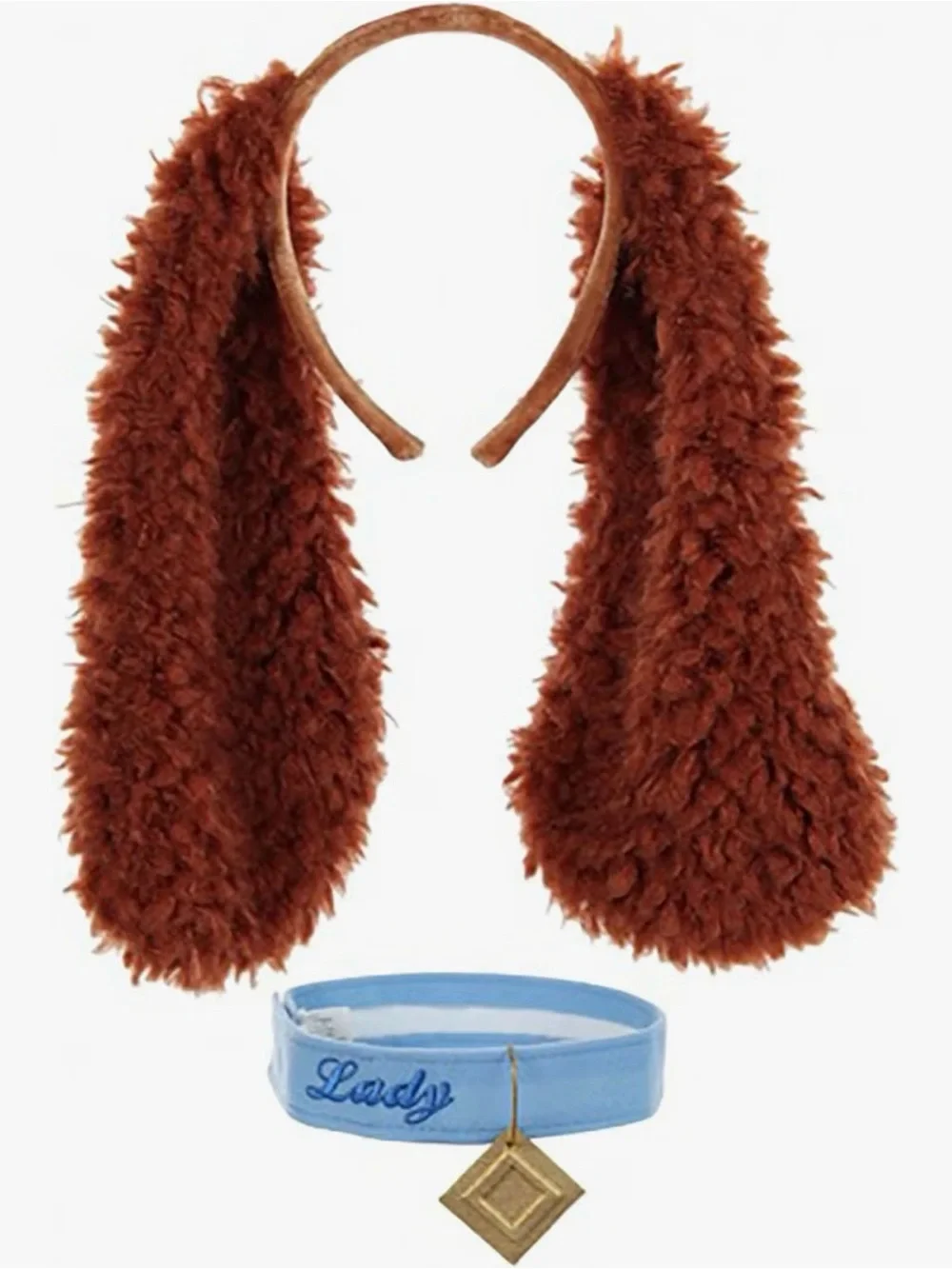 Disney Plush Character Headband Duo in Brown, Gray, Red and Pink